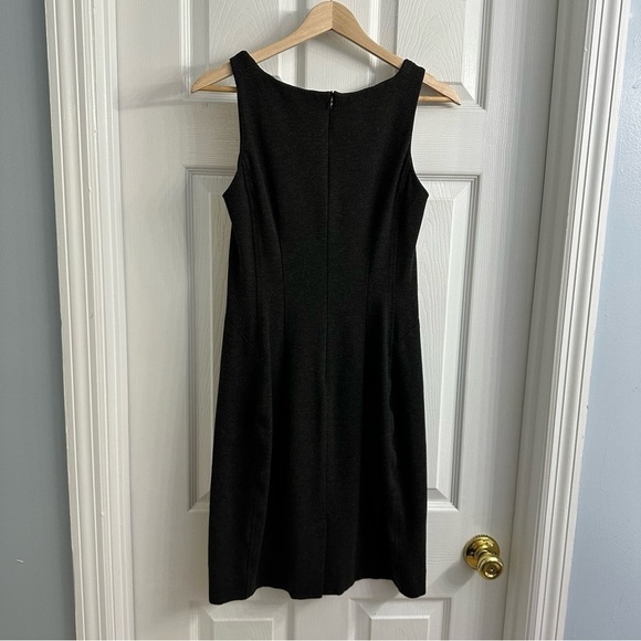 M.M. Lafleur Dress Mini Lydia Preppy Minimalist Twist Straps Dark Gray 6 Small - Picture 5 of 7